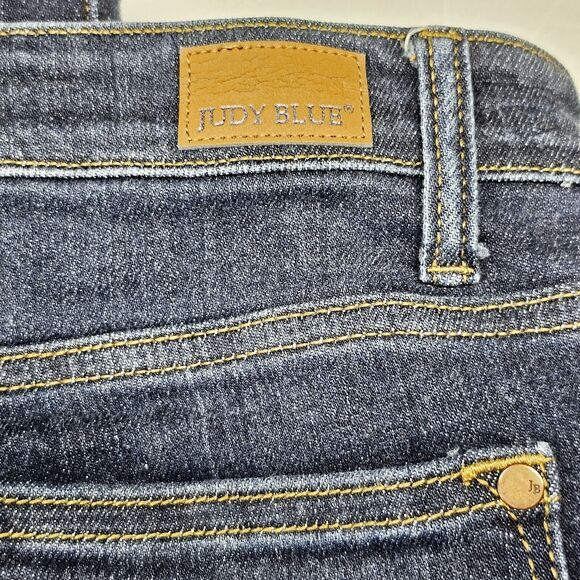 Judy Blue Jeans Women's 7/28 Blue Skinny Fit High Rise Stretchy Medium‎ Wash Zip - Picture 8 of 11